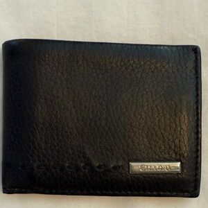 Cuadra Black Leather Card Holder